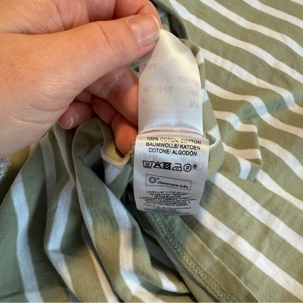 Saint James MINQUIERS DROP II Breton Stripe Long Sleeve Drop Shoulder Medium - Picture 7 of 9